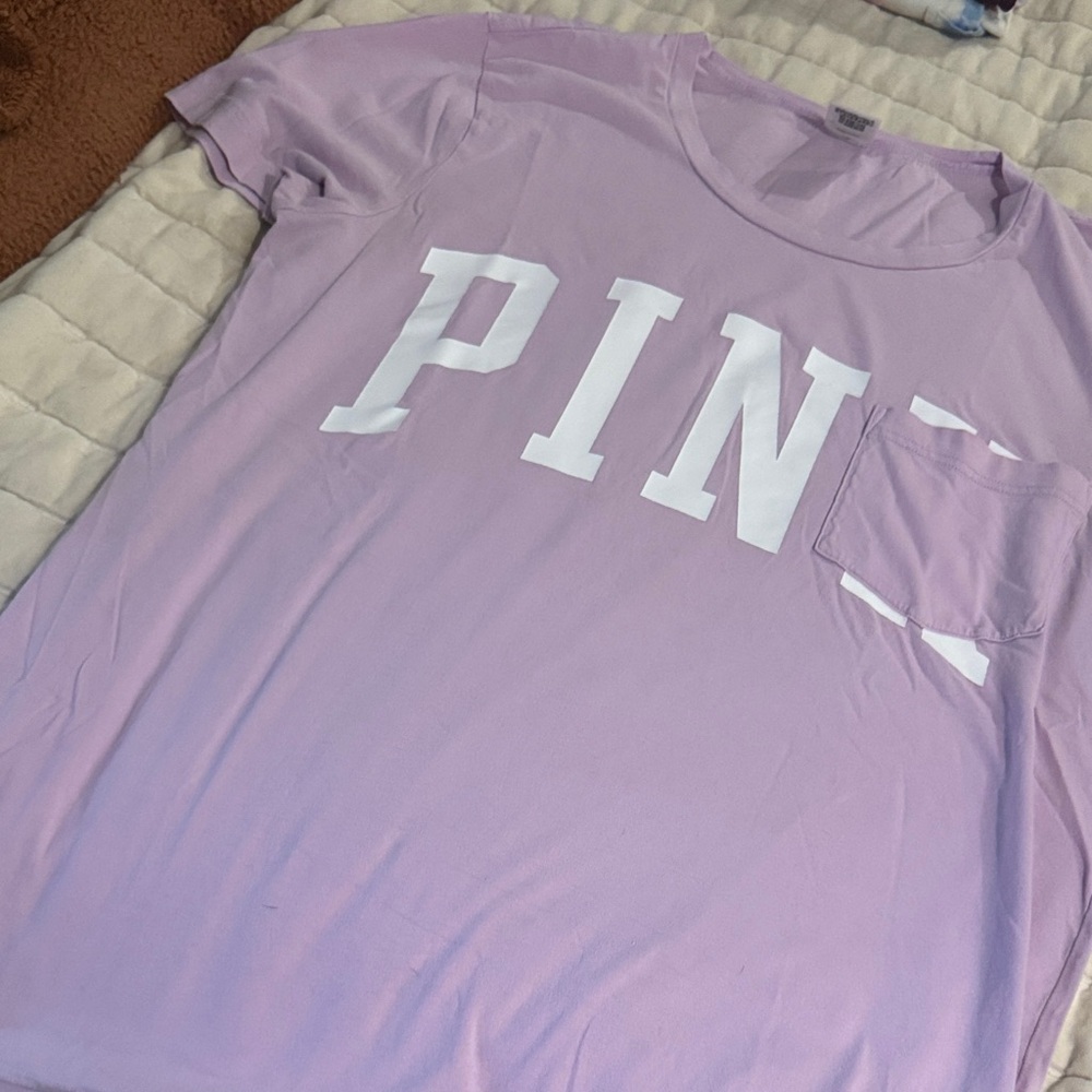PINK Victoria's Secret Lavender Tee